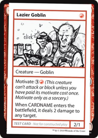 Lazier Goblin (2021 Edition) [Mystery Booster Playtest Cards] | Tables and Towers