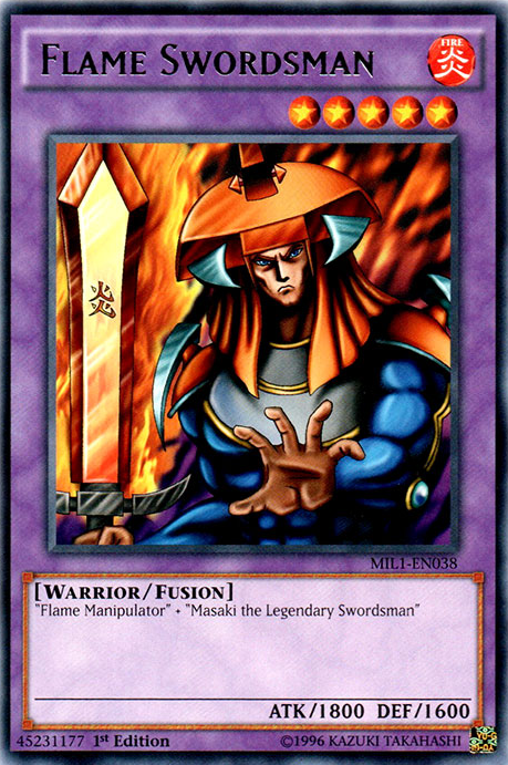 Flame Swordsman [MIL1-EN038] Rare | Tables and Towers