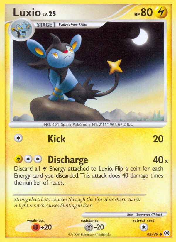 Luxio (43/99) [Platinum: Arceus] | Tables and Towers