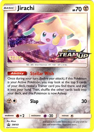 Jirachi (SM161) (Staff) [Sun & Moon: Black Star Promos] | Tables and Towers