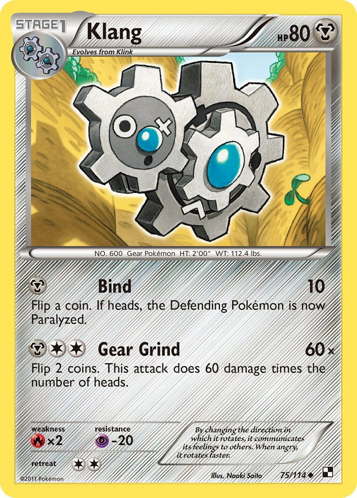 Klang (75/114) (Cracked Ice Holo) (Blister Exclusive) [Black & White: Base Set] | Tables and Towers