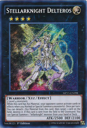 Stellarknight Delteros [MP15-EN098] Secret Rare | Tables and Towers