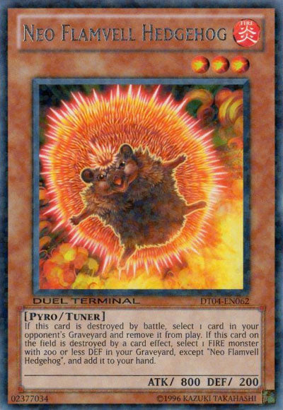 Neo Flamvell Hedgehog [DT04-EN062] Rare | Tables and Towers