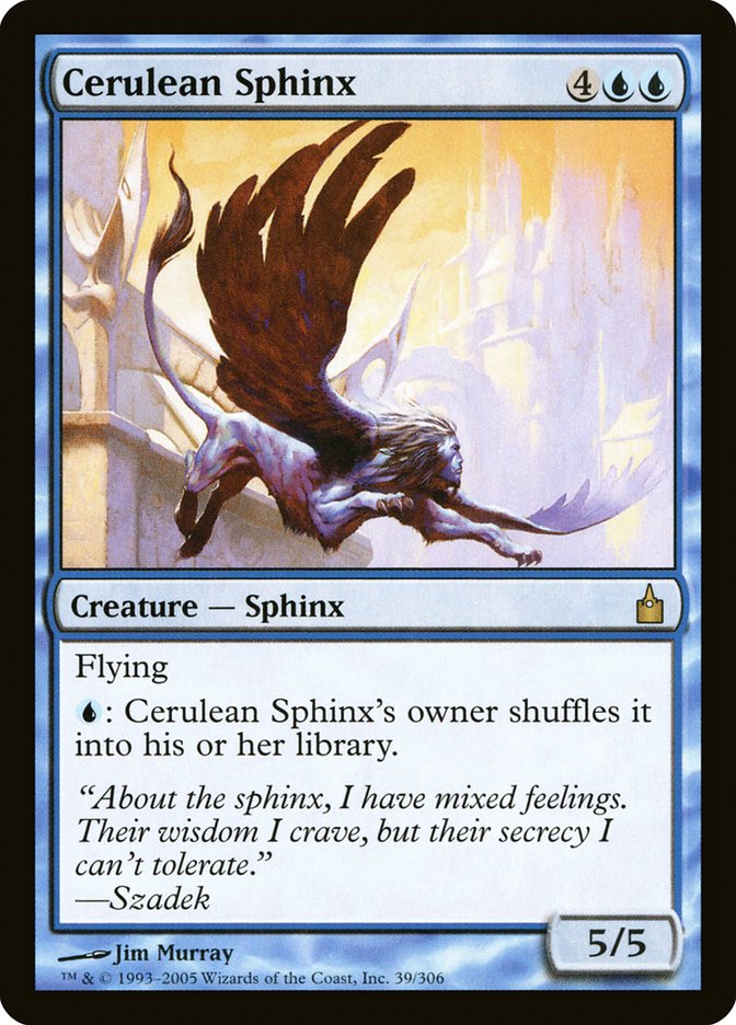 Cerulean Sphinx [Ravnica: City of Guilds] | Tables and Towers