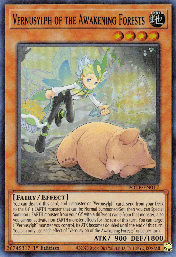 Vernusylph of the Awakening Forests [POTE-EN017] Super Rare | Tables and Towers