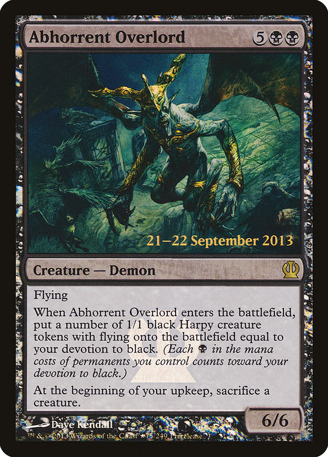 Abhorrent Overlord [Theros Prerelease Promos] | Tables and Towers