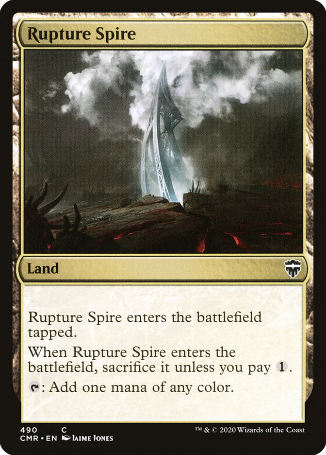 Rupture Spire (490) [Commander Legends] | Tables and Towers