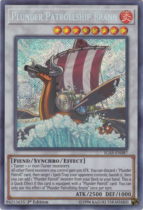 Plunder Patrollship Brann [IGAS-EN087] Secret Rare | Tables and Towers