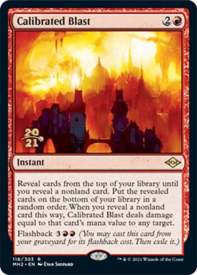 Calibrated Blast [Modern Horizons 2 Prerelease Promos] | Tables and Towers