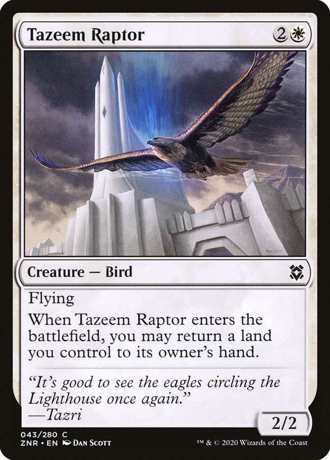 Tazeem Raptor [Zendikar Rising] | Tables and Towers