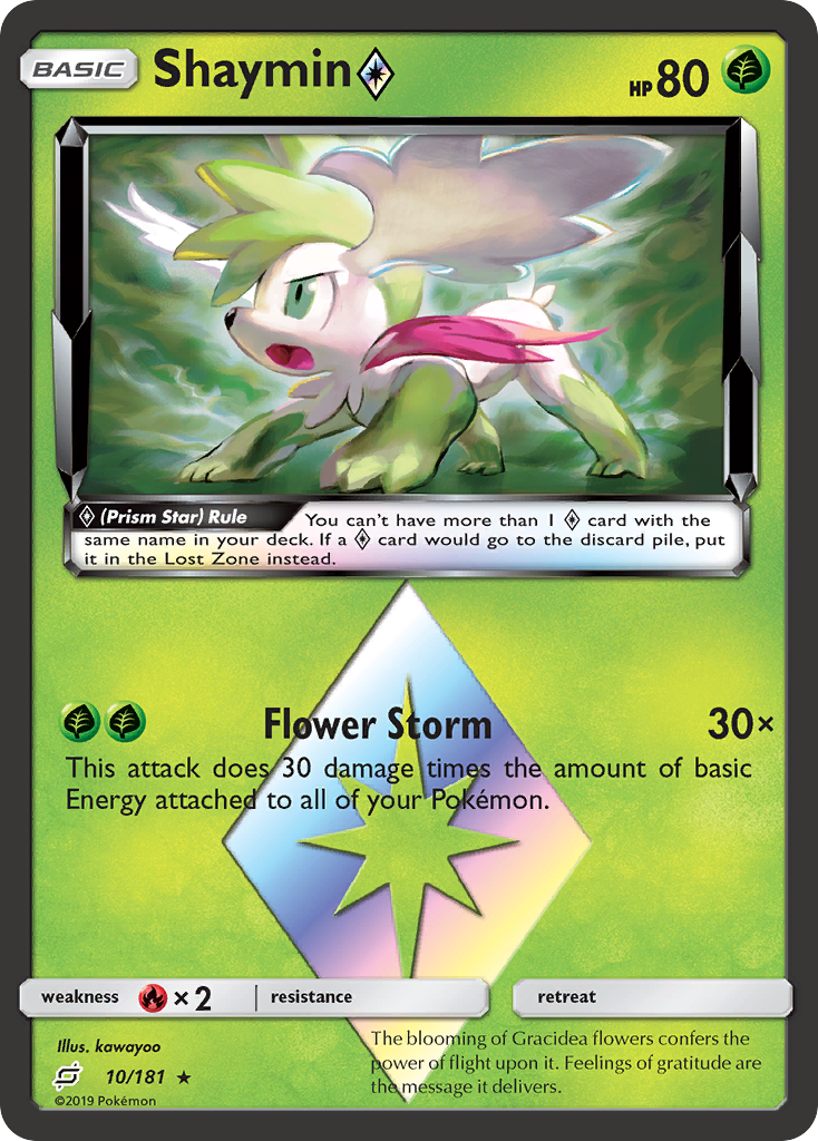 Shaymin (10/181) (Prism Star) [Sun & Moon: Team Up] | Tables and Towers