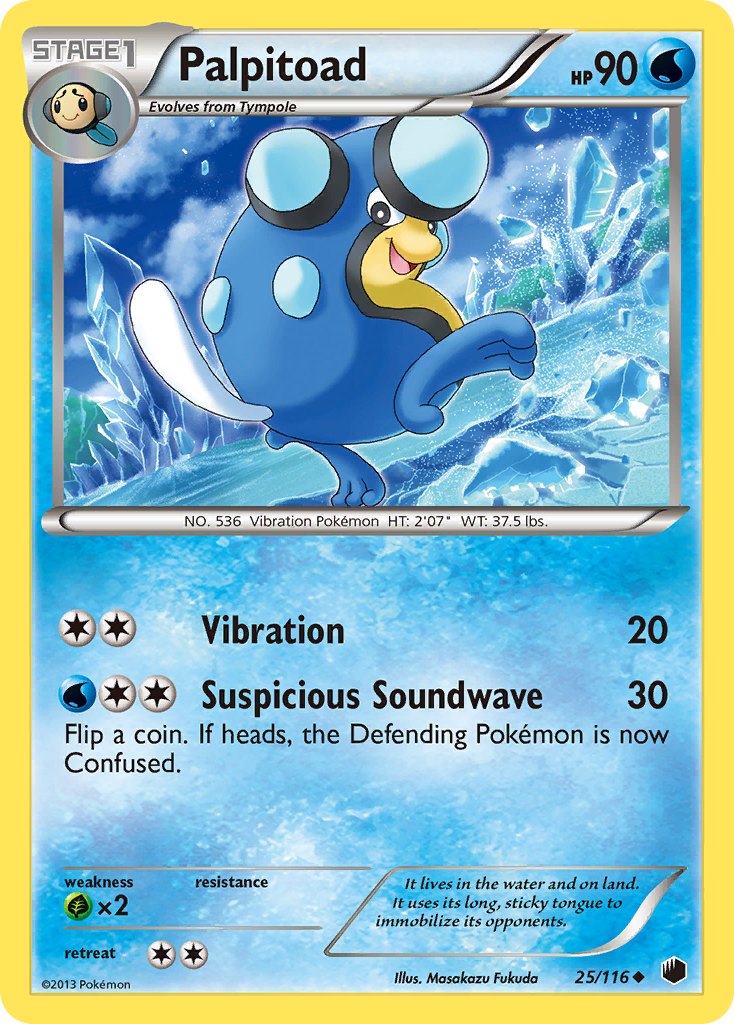 Palpitoad (25/116) [Black & White: Plasma Freeze] | Tables and Towers