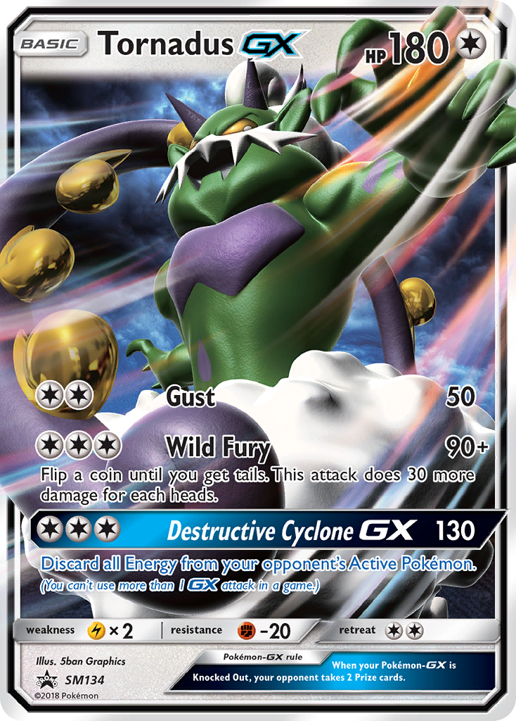 Tornadus GX (SM134) [Sun & Moon: Black Star Promos] | Tables and Towers