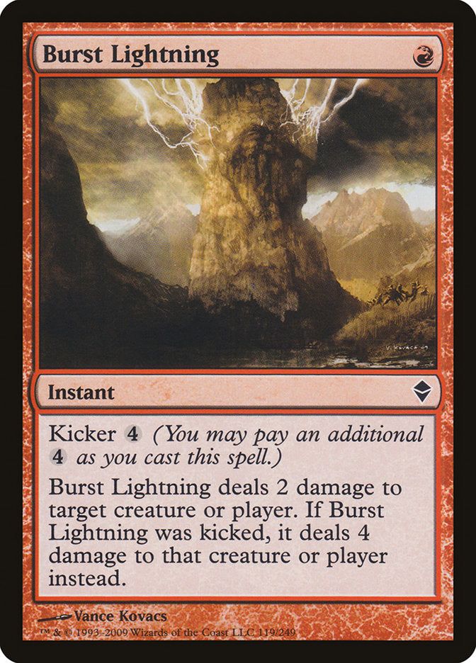 Burst Lightning [Zendikar] | Tables and Towers