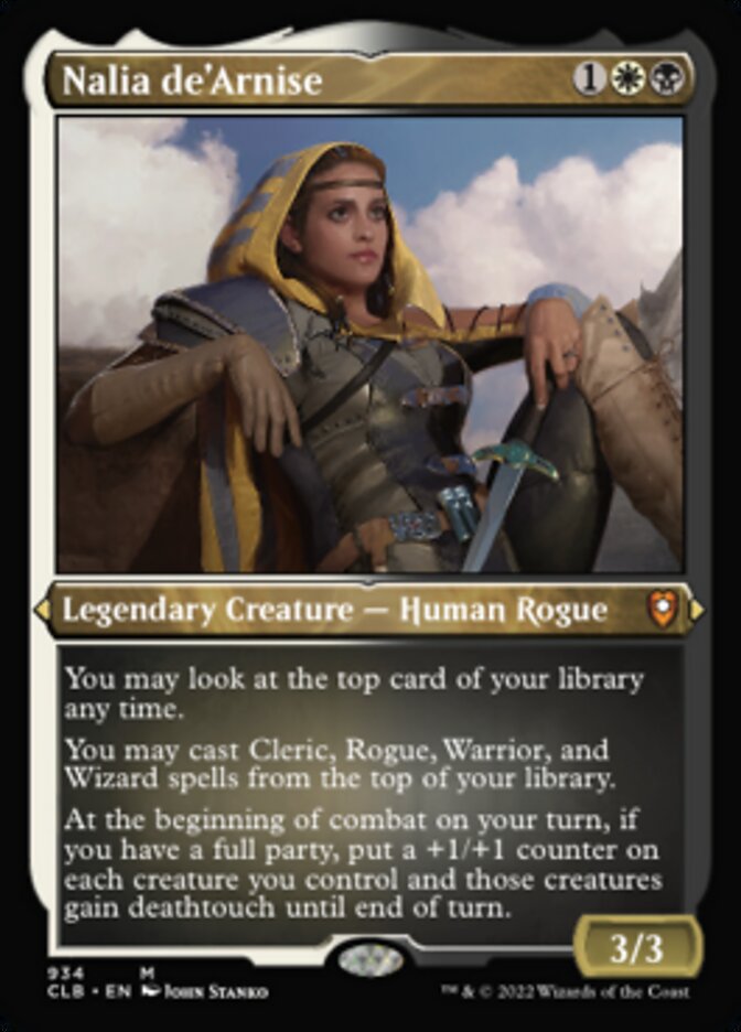 Nalia de'Arnise (Display Commander) (Foil Etched) [Commander Legends: Battle for Baldur's Gate] | Tables and Towers