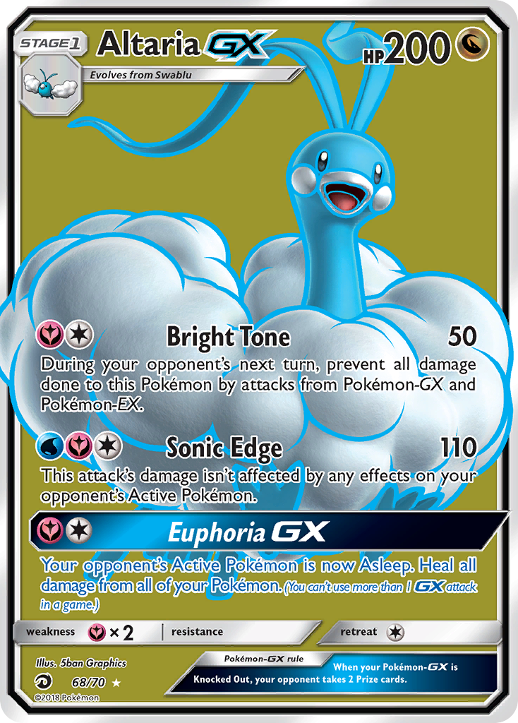 Altaria GX (68/70) [Sun & Moon: Dragon Majesty] | Tables and Towers