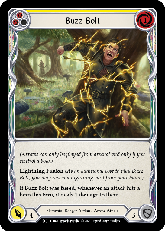 Buzz Bolt (Yellow) [U-ELE048] (Tales of Aria Unlimited)  Unlimited Rainbow Foil | Tables and Towers