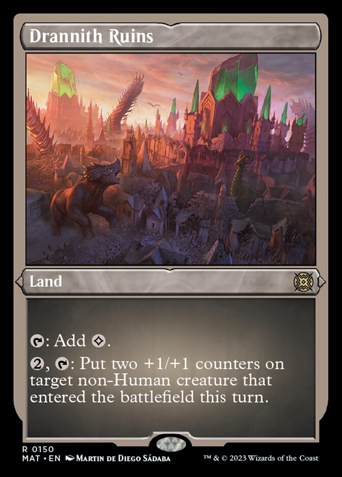 Drannith Ruins (Foil Etched) [March of the Machine: The Aftermath] | Tables and Towers