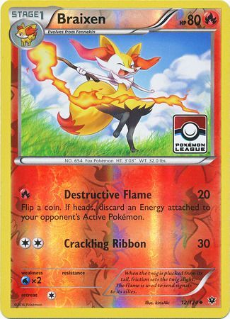 Braixen (12/124) (League Promo) [XY: Fates Collide] | Tables and Towers