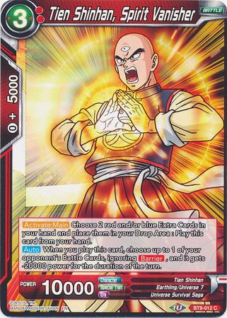 Tien Shinhan, Spirit Vanisher (BT9-012) [Universal Onslaught] | Tables and Towers