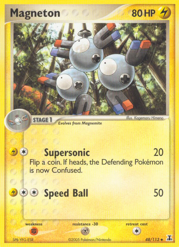 Magneton (48/113) [EX: Delta Species] | Tables and Towers