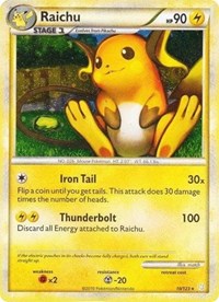 Raichu (10/123) (Cracked Ice Holo) [HeartGold & SoulSilver: Base Set] | Tables and Towers