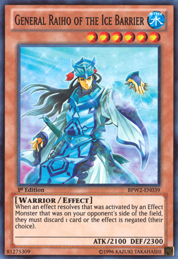 General Raiho of the Ice Barrier [BPW2-EN039] Super Rare | Tables and Towers