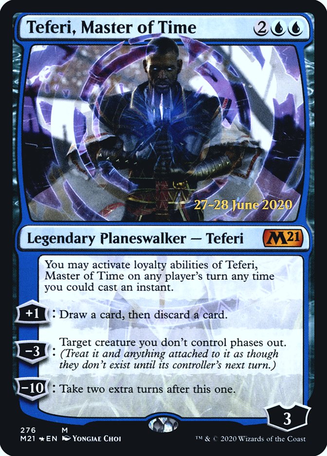 Teferi, Master of Time (276) [Core Set 2021 Prerelease Promos] | Tables and Towers