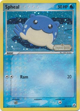 Spheal (65/92) (Stamped) [EX: Legend Maker] | Tables and Towers