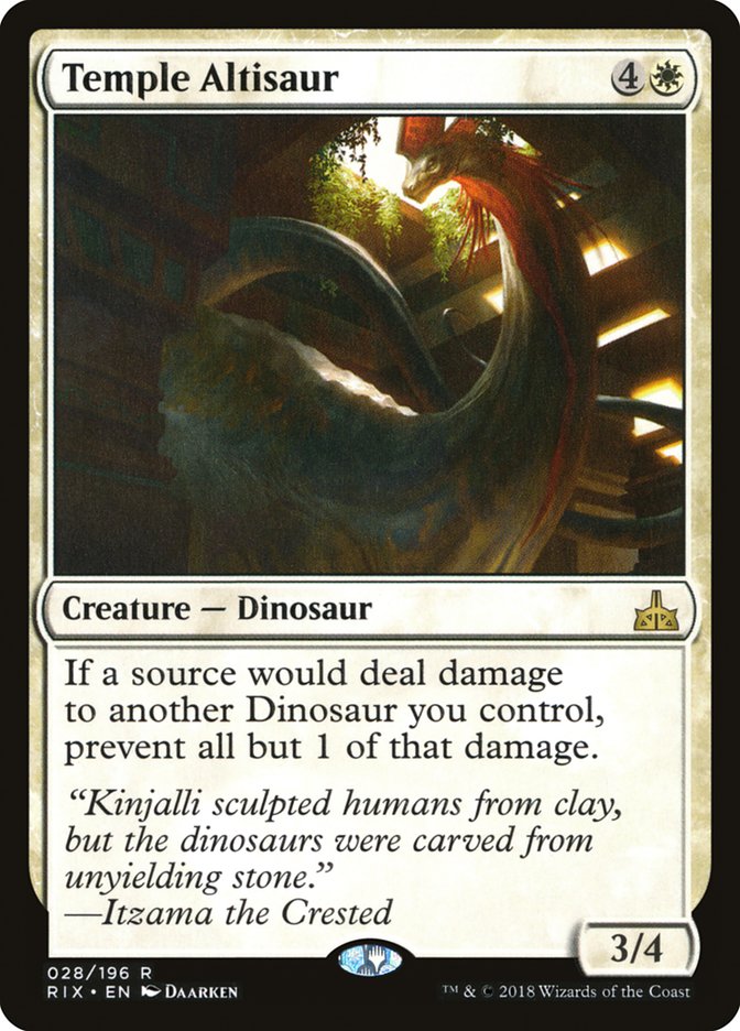 Temple Altisaur [Rivals of Ixalan] | Tables and Towers