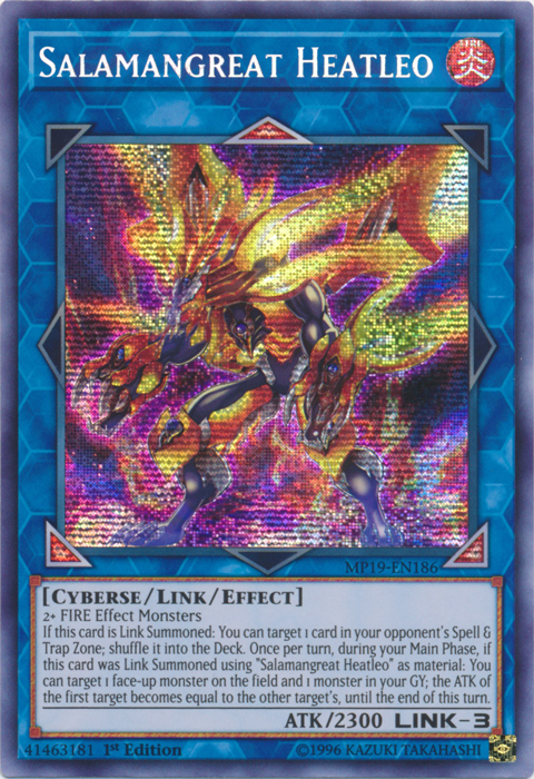 Salamangreat Heatleo [MP19-EN186] Prismatic Secret Rare | Tables and Towers