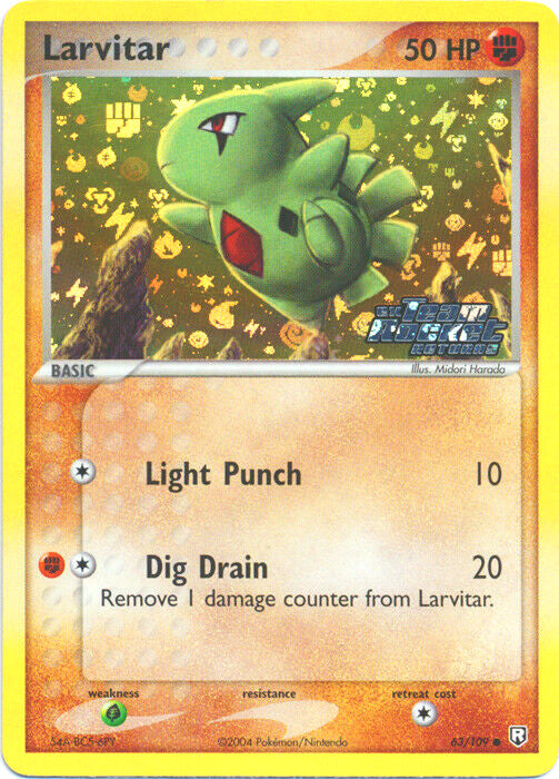 Larvitar (63/109) (Stamped) [EX: Team Rocket Returns] | Tables and Towers