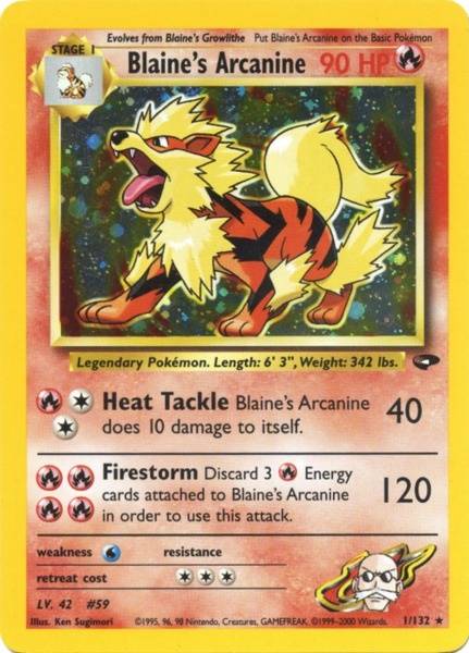 Blaine's Arcanine (1/132) [Gym Challenge Unlimited] | Tables and Towers