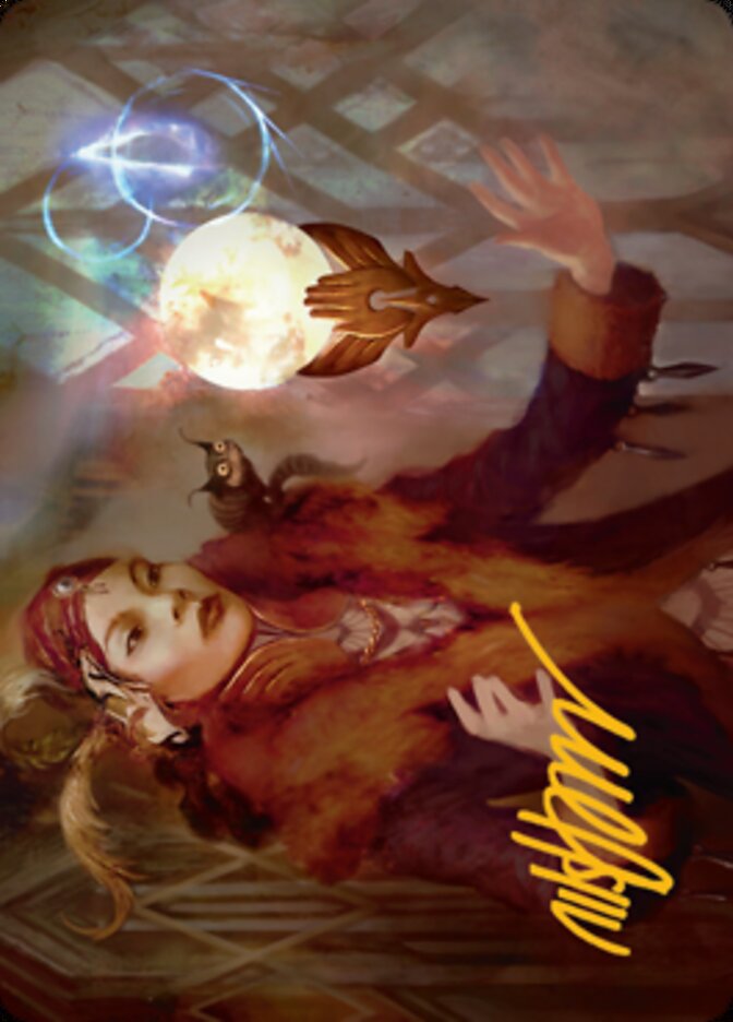 Misfortune Teller Art Card (Gold-Stamped Signature) [Streets of New Capenna Art Series] | Tables and Towers