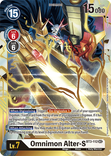 Omnimon Alter-S [BT3-112] [Release Special Booster Ver.1.5] | Tables and Towers