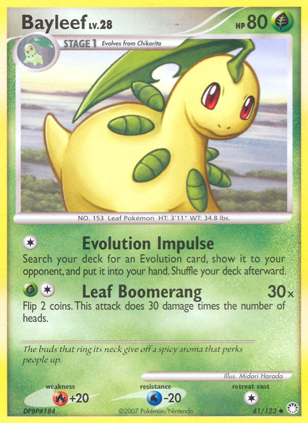 Bayleef (41/123) [Diamond & Pearl: Mysterious Treasures] | Tables and Towers