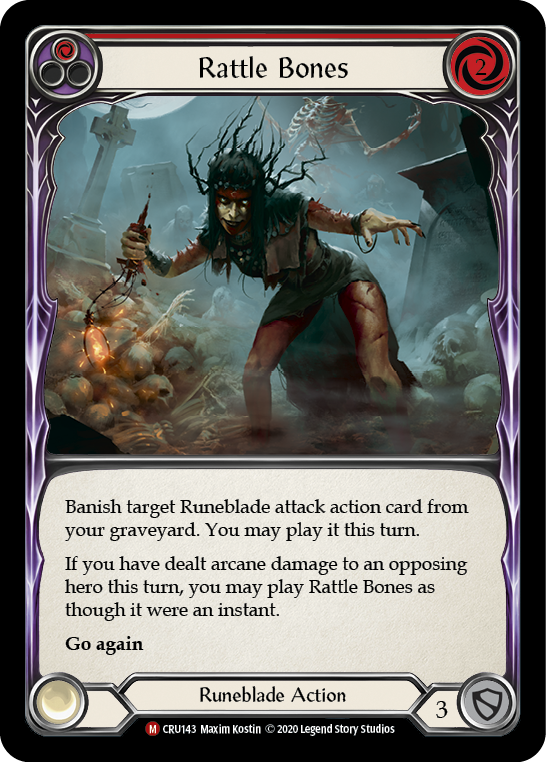 Rattle Bones [CRU143] (Crucible of War)  1st Edition Rainbow Foil | Tables and Towers