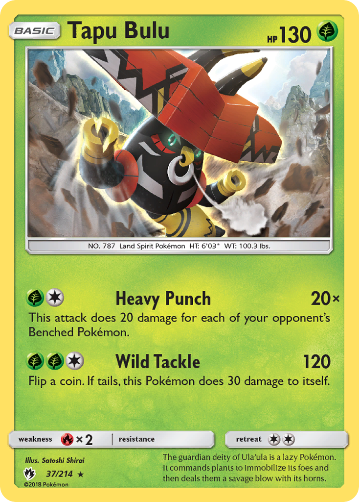 Tapu Bulu (37/214) [Sun & Moon: Lost Thunder] | Tables and Towers