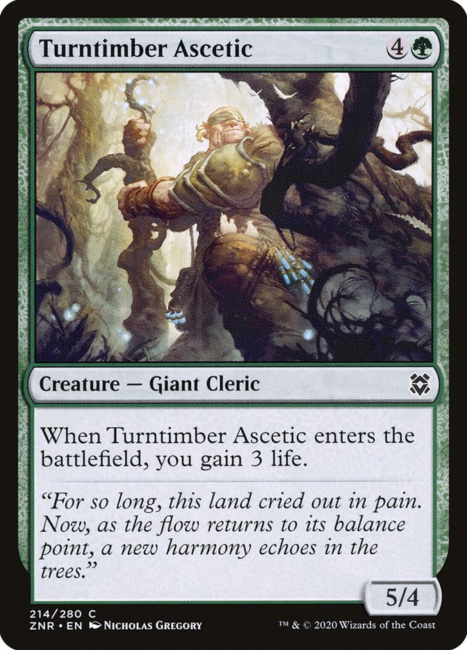 Turntimber Ascetic [Zendikar Rising] | Tables and Towers