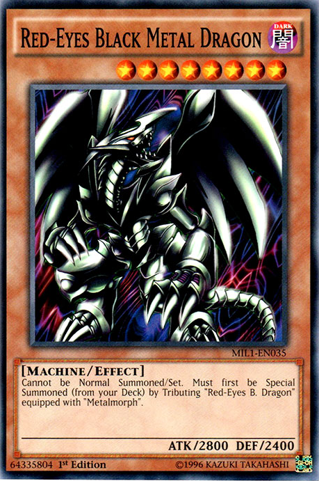 Red-Eyes Black Metal Dragon [MIL1-EN035] Common | Tables and Towers