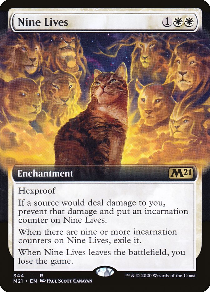 Nine Lives (Extended Art) [Core Set 2021] | Tables and Towers