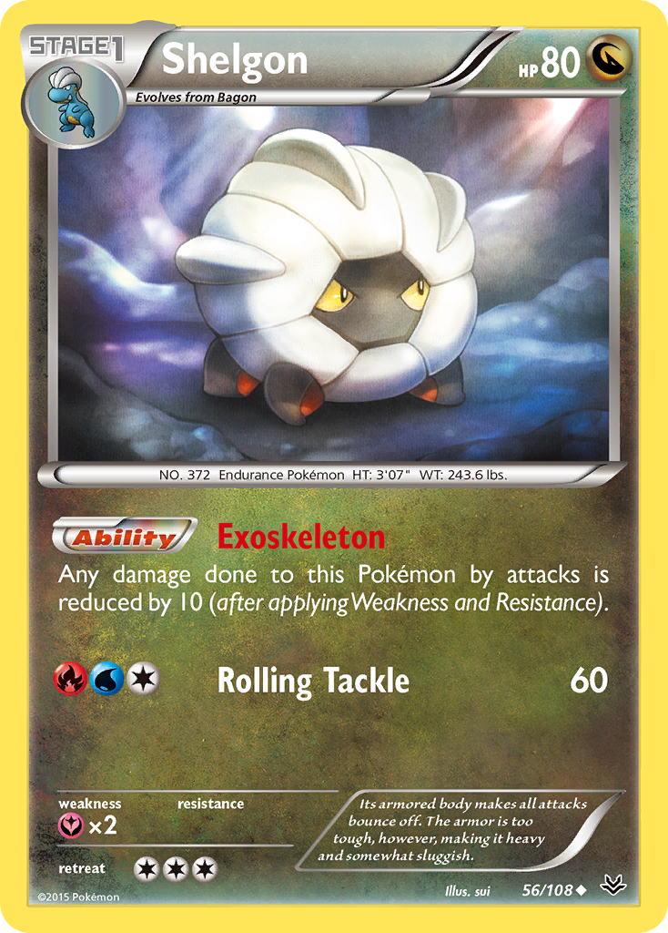 Shelgon (56/108) [XY: Roaring Skies] | Tables and Towers