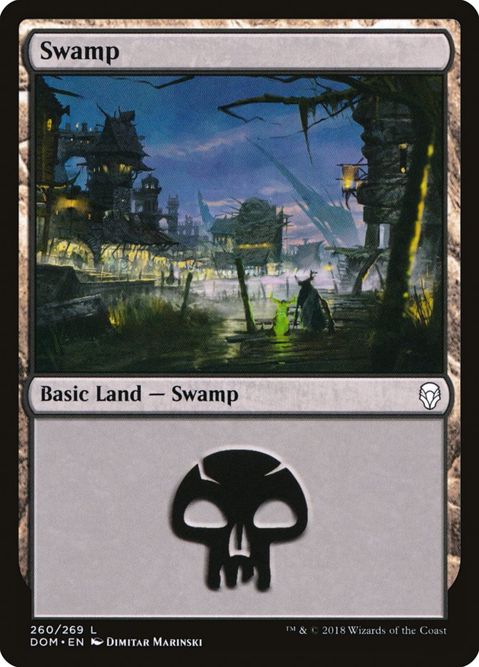 Swamp (260) [Dominaria] | Tables and Towers