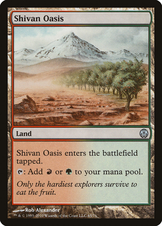 Shivan Oasis [Duel Decks: Phyrexia vs. the Coalition] | Tables and Towers