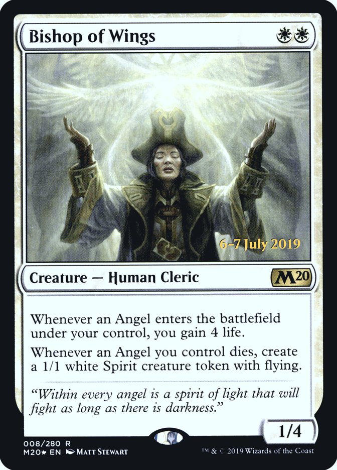 Bishop of Wings [Core Set 2020 Prerelease Promos] | Tables and Towers