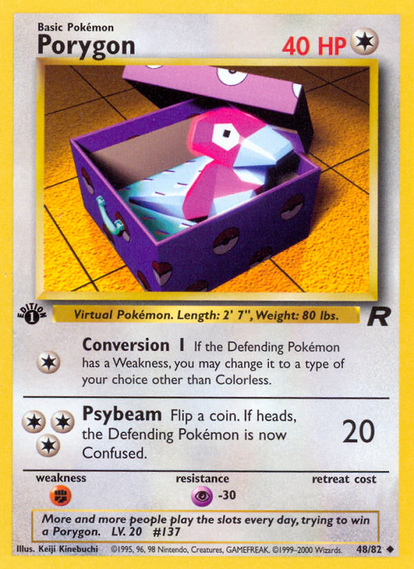 Porygon (48/82) [Team Rocket 1st Edition] | Tables and Towers