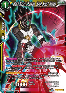 Black Masked Saiyan, Spirit Boost Minion (Starter Deck - Darkness Reborn) (SD16-05) [Cross Spirits] | Tables and Towers