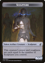 Bird (002) // Sculpture Double-Sided Token [Commander 2019 Tokens] | Tables and Towers