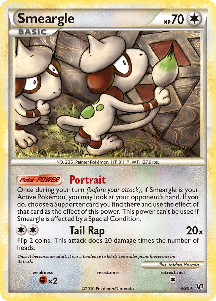 Smeargle (8/90) [HeartGold & SoulSilver: Undaunted] | Tables and Towers