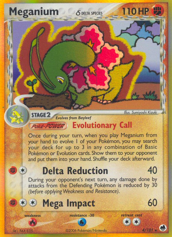 Meganium (4/101) (Delta Species) [EX: Dragon Frontiers] | Tables and Towers